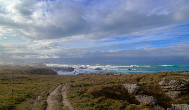 coast of Cantabria, storm