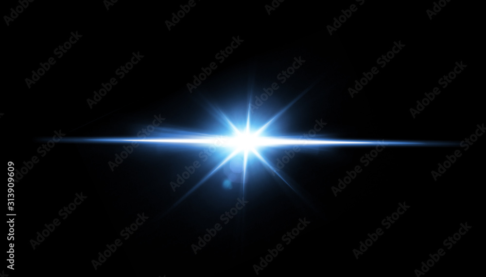 Poster easy to add lens flare effects for overlay designs or screen blending mode to make high-quality imag