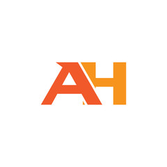 AH letter logo design template for use any business purpose