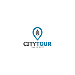 Obraz premium Logo city tour design