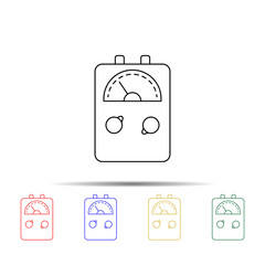 electricity meter multi color style icon. Simple thin line, outline vector of measure icons for ui and ux, website or mobile application