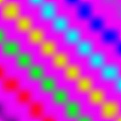 rays of light of different colors on a dark background