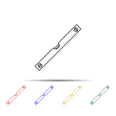 level meter multi color style icon. Simple thin line, outline vector of measure icons for ui and ux, website or mobile application