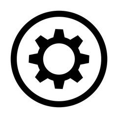 Black gear icon