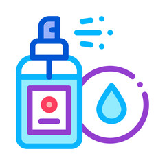 Waterproof Spray Icon Vector. Outline Waterproof Spray Sign. Isolated Contour Symbol Illustration