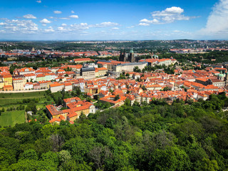 Fototapeta na wymiar panoramic view of the prague city
