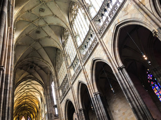 Fototapeta premium close up view of the Prague Castle