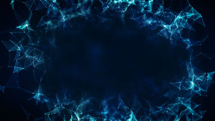 3D Illustration of an Abstract Plexus Concept Background