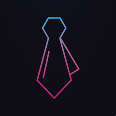 Necktie nolan icon. Simple thin line, outline vector of shopping icons for ui and ux, website or mobile application