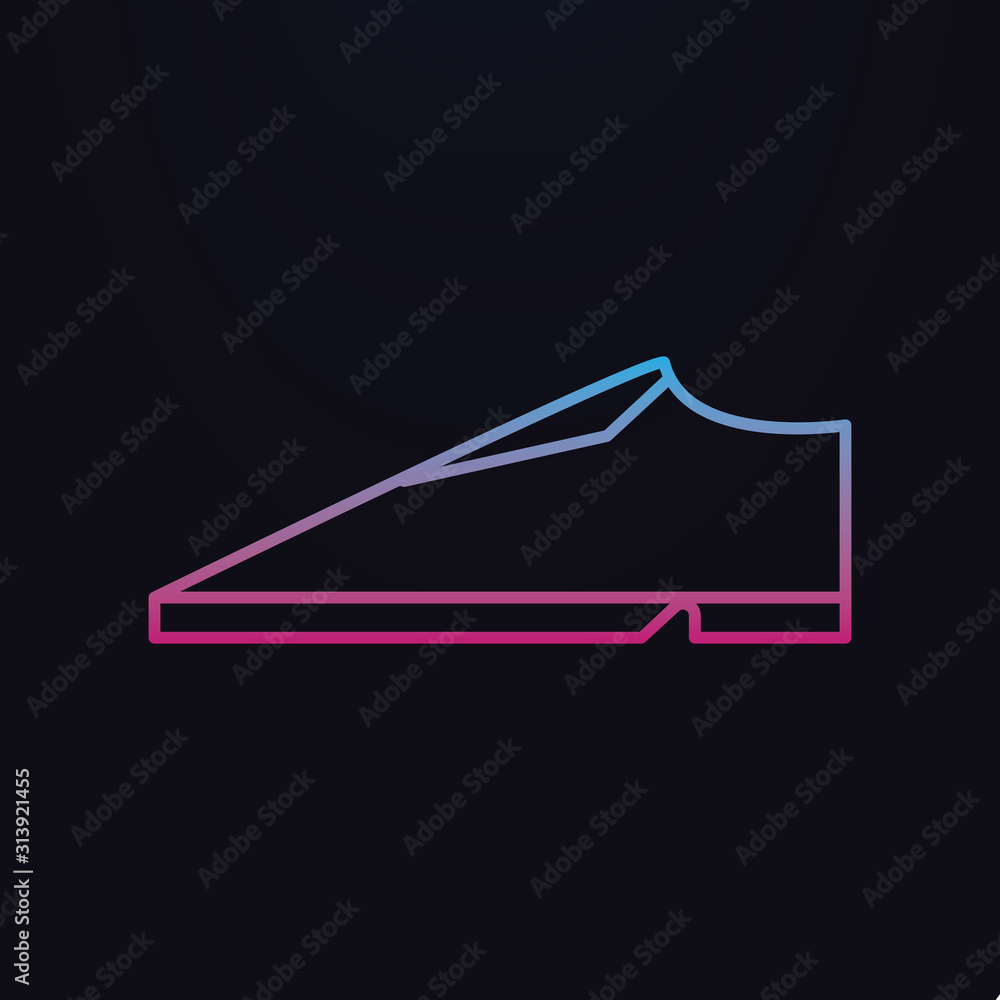 Poster classic shoesnolan icon. simple thin line, outline vector of shopping icons for ui and ux, website o