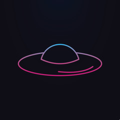 Women's hat nolan icon. Simple thin line, outline vector of shopping icons for ui and ux, website or mobile application