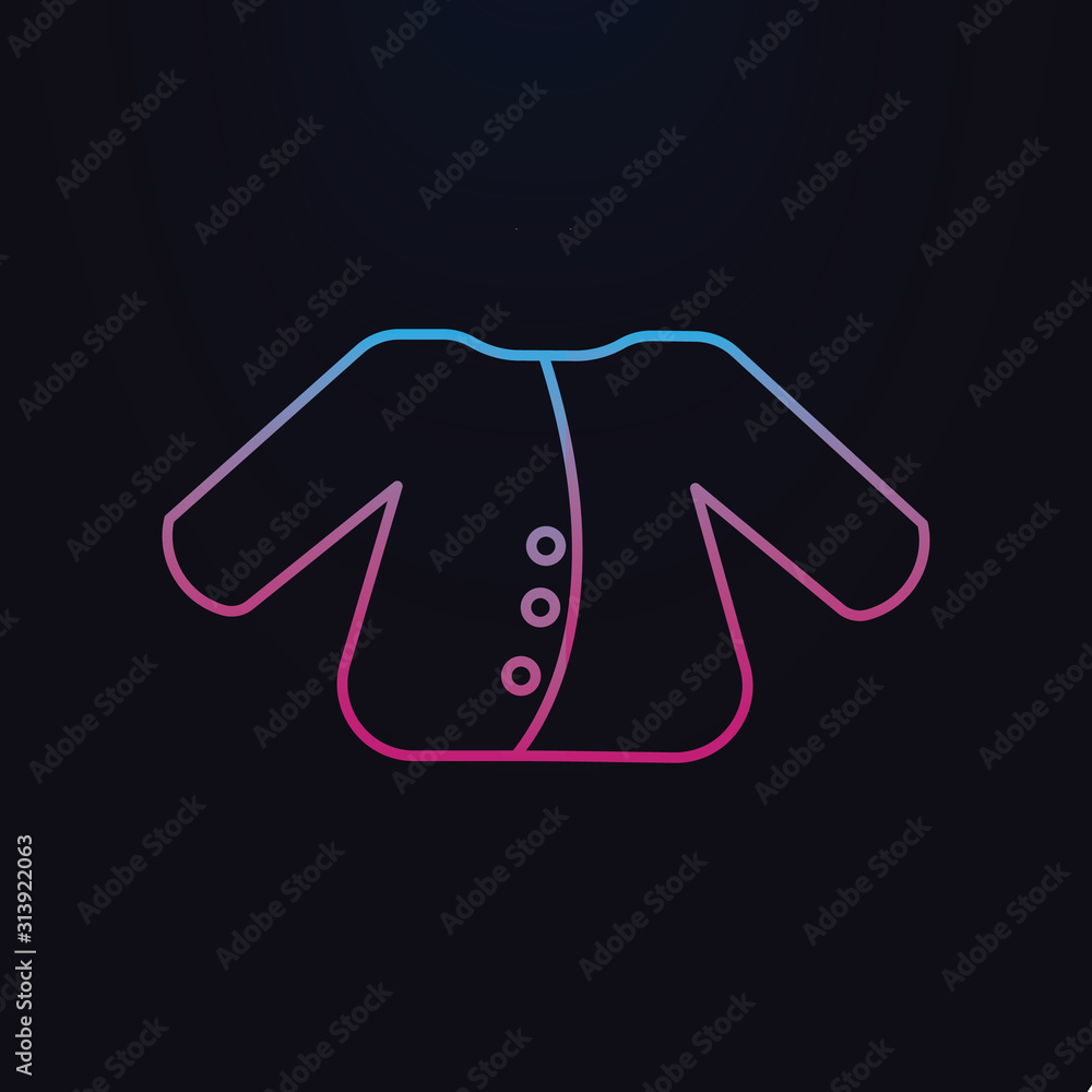 Poster jacket nolan icon. simple thin line, outline vector of shopping icons for ui and ux, website or mobi