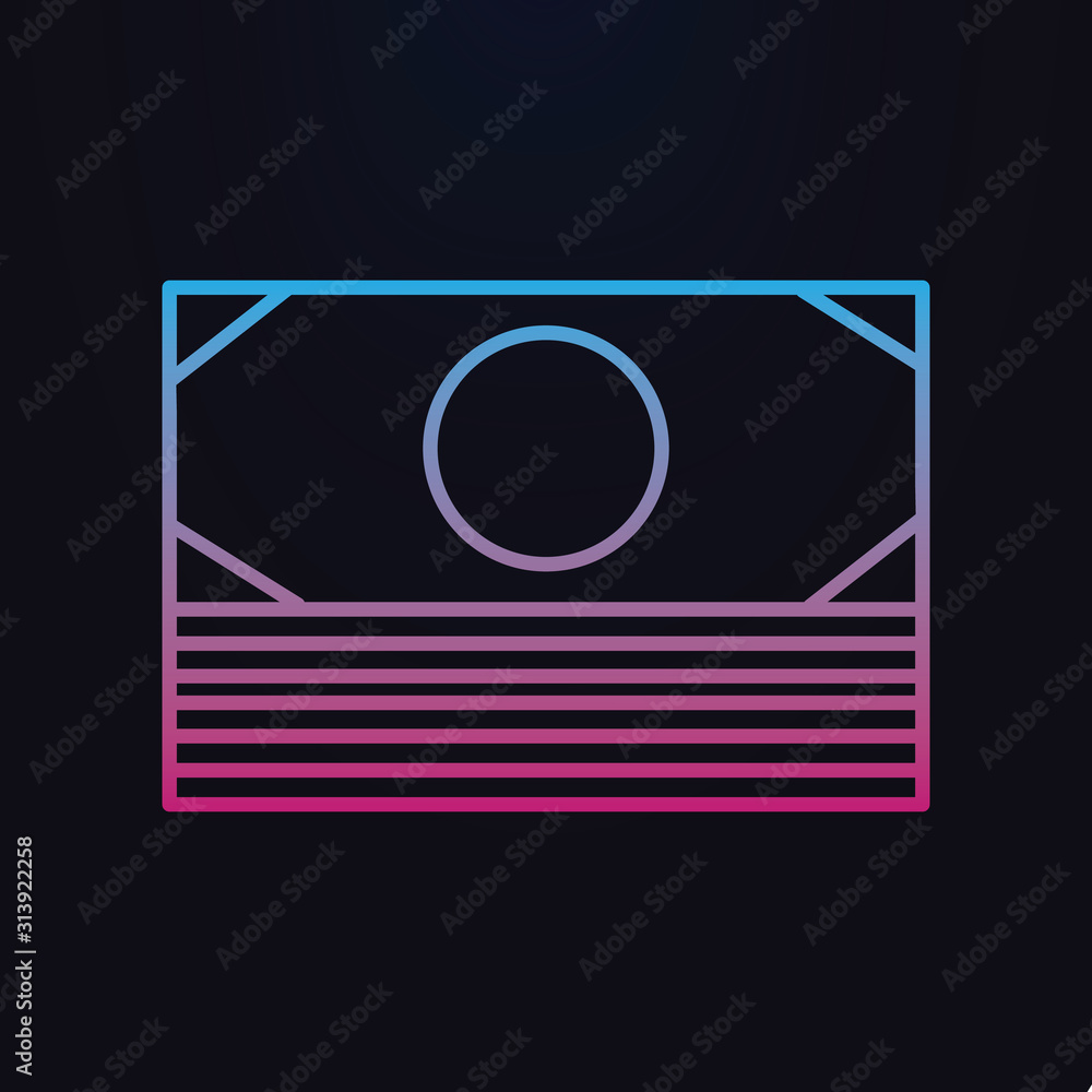 Poster money nolan icon. simple thin line, outline vector of shopping icons for ui and ux, website or mobil