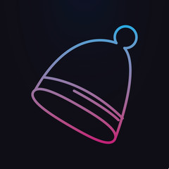 Winter hat nolan icon. Simple thin line, outline vector of shopping icons for ui and ux, website or mobile application