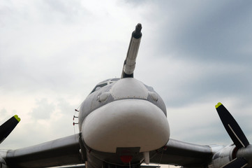 Refueling rod in the air long-range bomber.