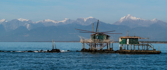 Trabocco per la pesca Marina di PIsa