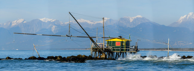 Trabocco per la pesca Marina di PIsa