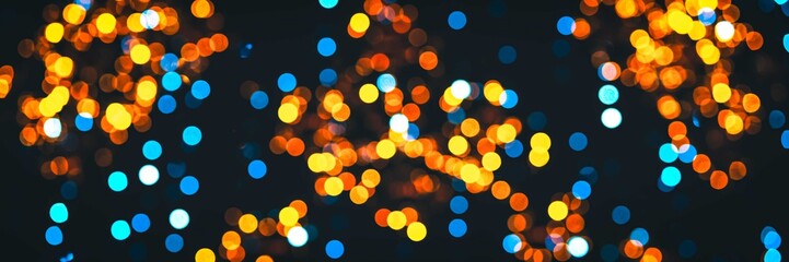 Blurred fairy lights.