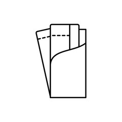 ticked flight, travel, ticked line icon. elements of airport, travel illustration icons. signs, symbols can be used for web, logo, mobile app, UI, UX