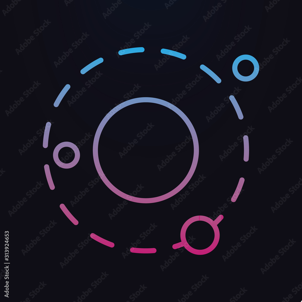 Poster galaxy nolan icon. simple thin line, outline vector of space icons for ui and ux, website or mobile 
