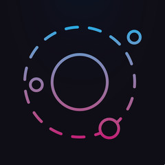 Galaxy nolan icon. Simple thin line, outline vector of space icons for ui and ux, website or mobile application