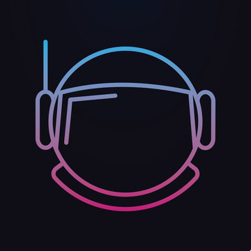 Astronaut helmet nolan icon. Simple thin line, outline vector of space icons for ui and ux, website or mobile application