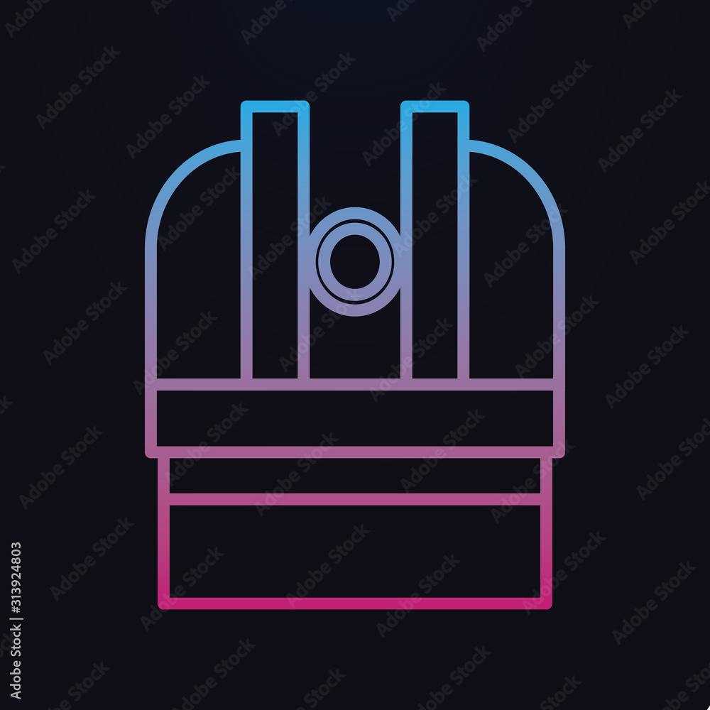 Poster observatory nolan icon. simple thin line, outline vector of space icons for ui and ux, website or mo