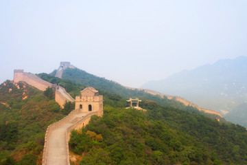 Fototapeta na wymiar top view of the great wall
