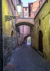 Orvieto (Italy) - The beautiful etruscan and medieval stone town in Umbria region, with nice...