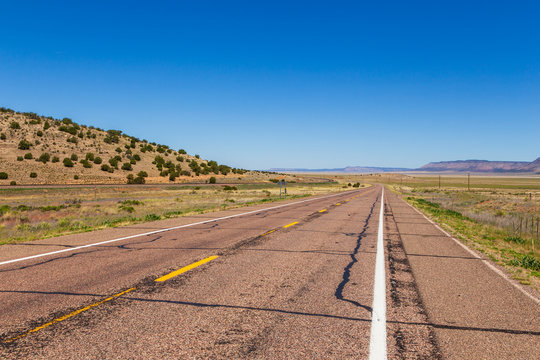 View of the legendary Route 66, Arizona, USA.
