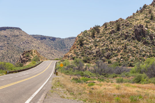 View of the legendary Route 66, Arizona, USA.
