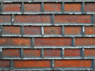 Old brick wall closeup