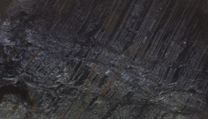 Black Quartz Geological Crystal Texture