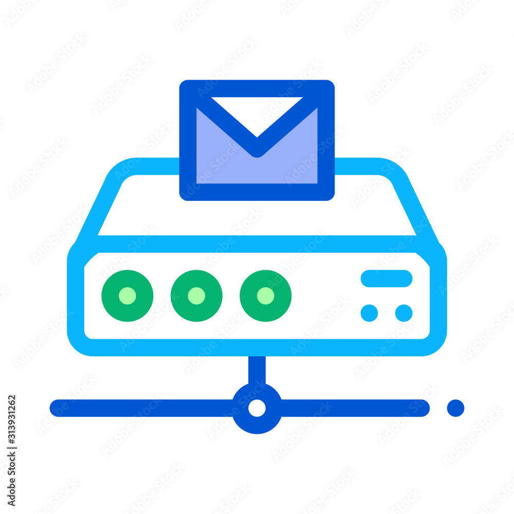 Aufkleber messaging digital technology icon vector. outline messaging digital technology sign. isolated contou