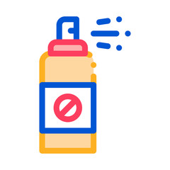 Chemical Aerosol Icon Vector. Outline Chemical Aerosol Sign. Isolated Contour Symbol Illustration