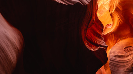Détails entre ombres et lumières à Antelope Canyon - Grand Ouest Américain