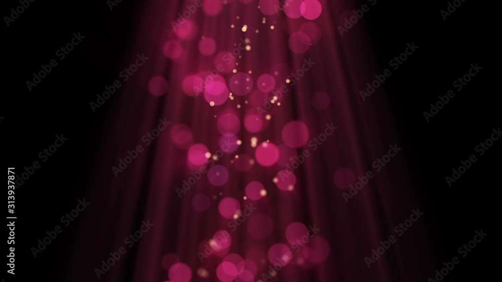 Poster intro. 4k. explosion backdrop. rays. valentines day background. animated exploding bokeh particles. 