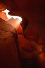 Vaisseau lumineux à l'intérieur d'Antelope Canyon - Entre Arizona & Utah