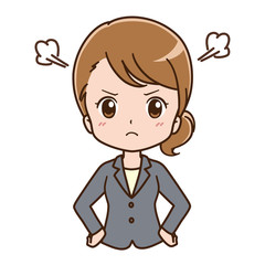 女性　ビジネス　イラスト