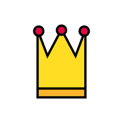 queen crown royal isolated icon