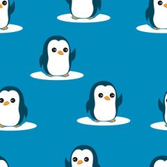 seamless pattern penguin isolated, penguin awareness day