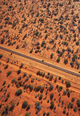 Train tracks desert
