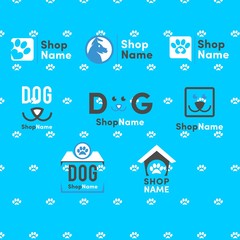 Colorfull Pets Shop Logo Collection