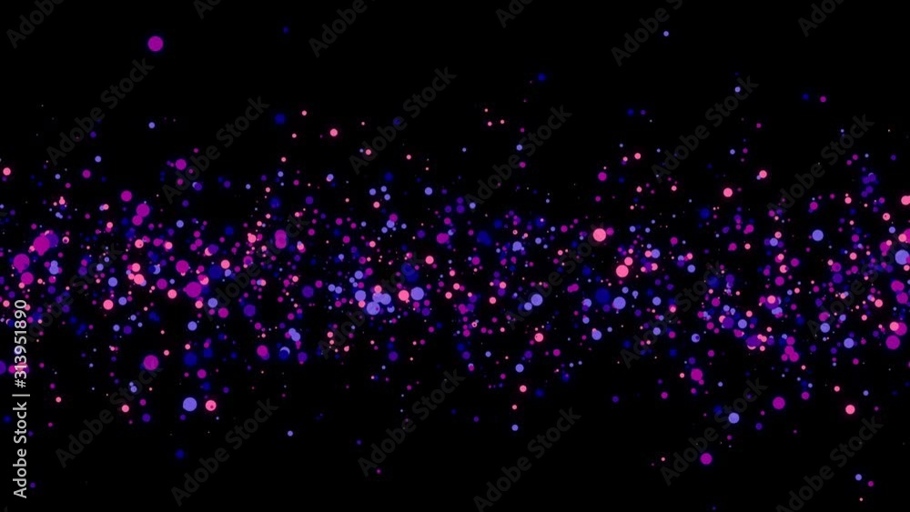 Poster 4k video. looped animation. wave pattern. dotted lines. neon waves. particles background. seamless l