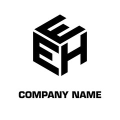 logo initial letter font alphabet for a company and industrial