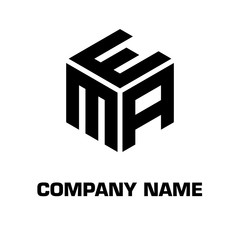 logo initial letter font alphabet for a company and industrial