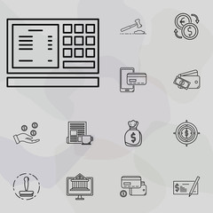 atm cash machine icon. banking and finance icons universal set for web and mobile