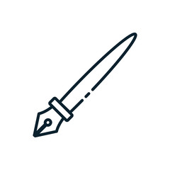 Isolated pen tool vector design