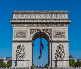 Fototapeta na wymiar Arc de triomphe paris france