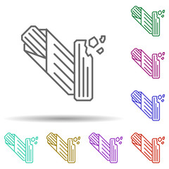 Tamal, food multi color style icon. Simple thin line, outline vector of dia de muertos icons for ui and ux, website or mobile application